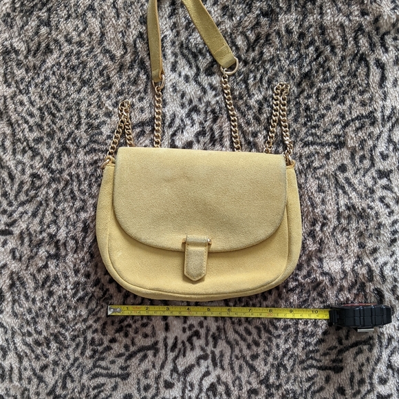 Suede and gold chain purse - Picture 12 of 12